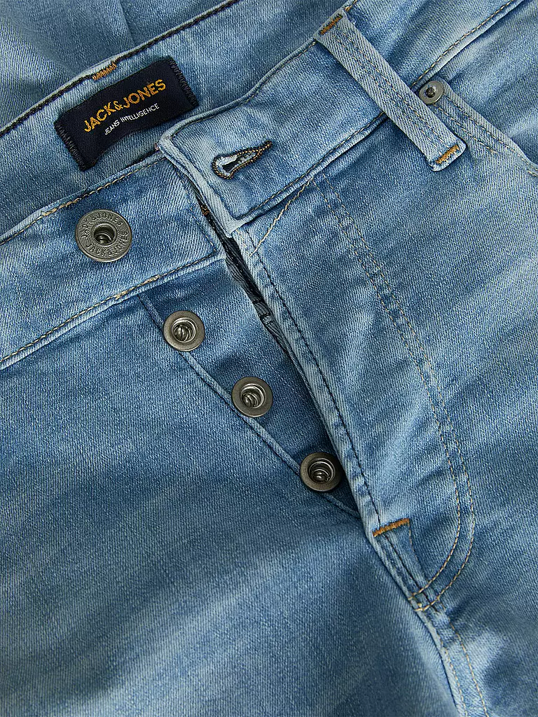 JACK & JONES Jeans Slim Fit JJIGLENN JJICON hellblau
