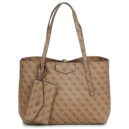 Guess - ECO BRENTON TOTE - Noir / Marron