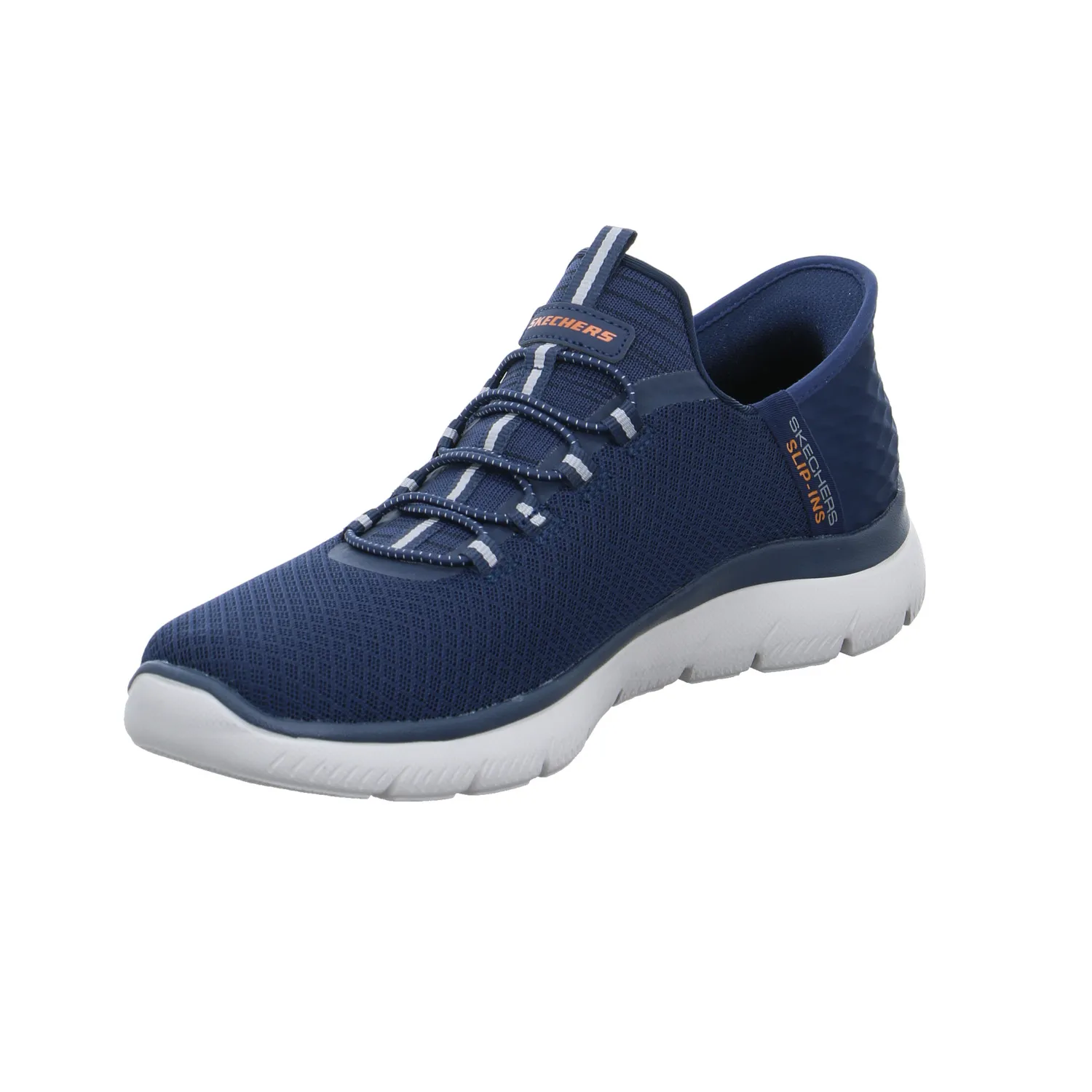 SKECHERS Halbschuhe Sneaker Stoff Blau Synthetik