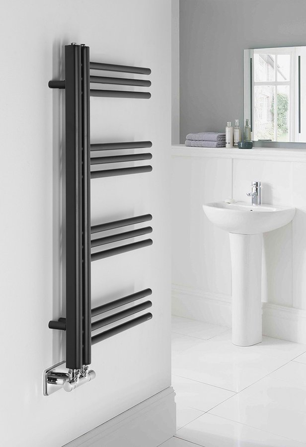 Sapho Dorlion handdoekradiator zwart mat 50x90cm 361W