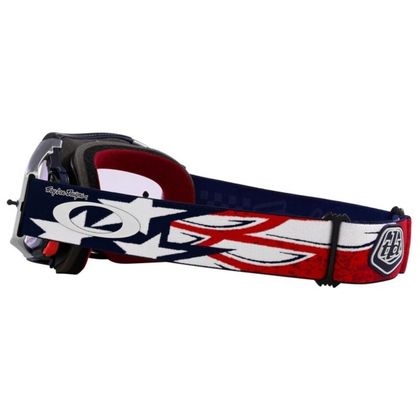 Masque cross Oakley AIRBRAKE MX TLD RED WHITE BLUE WINGS 2024 - Blanc / Noir