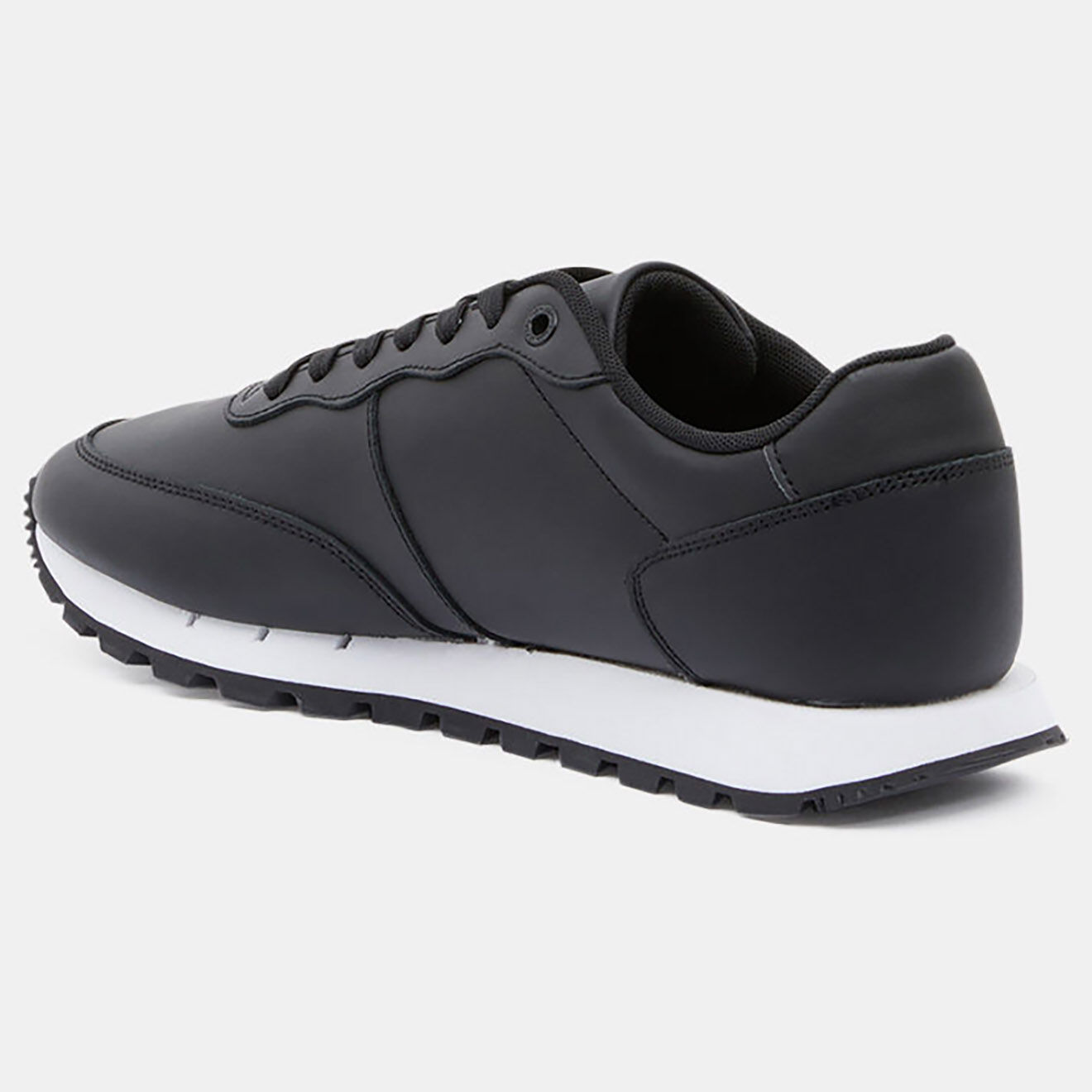 Tommy Jeans Baskets running en Cuir Mix noires