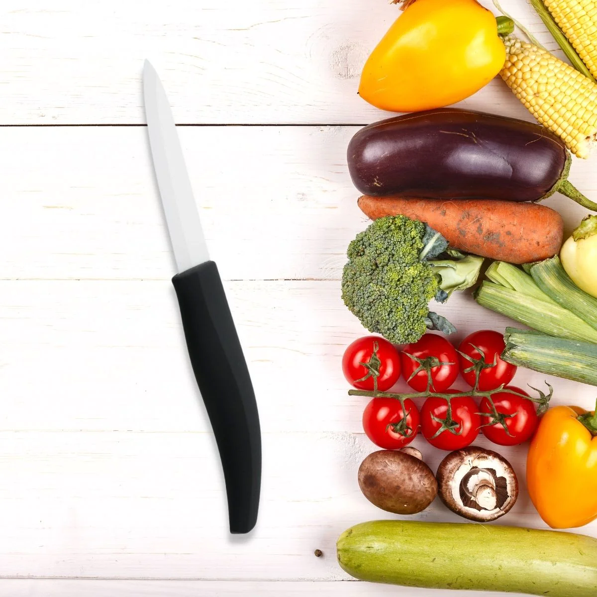 Couteau de cuisine avec lame en céramique de 7,5 cm Céramique