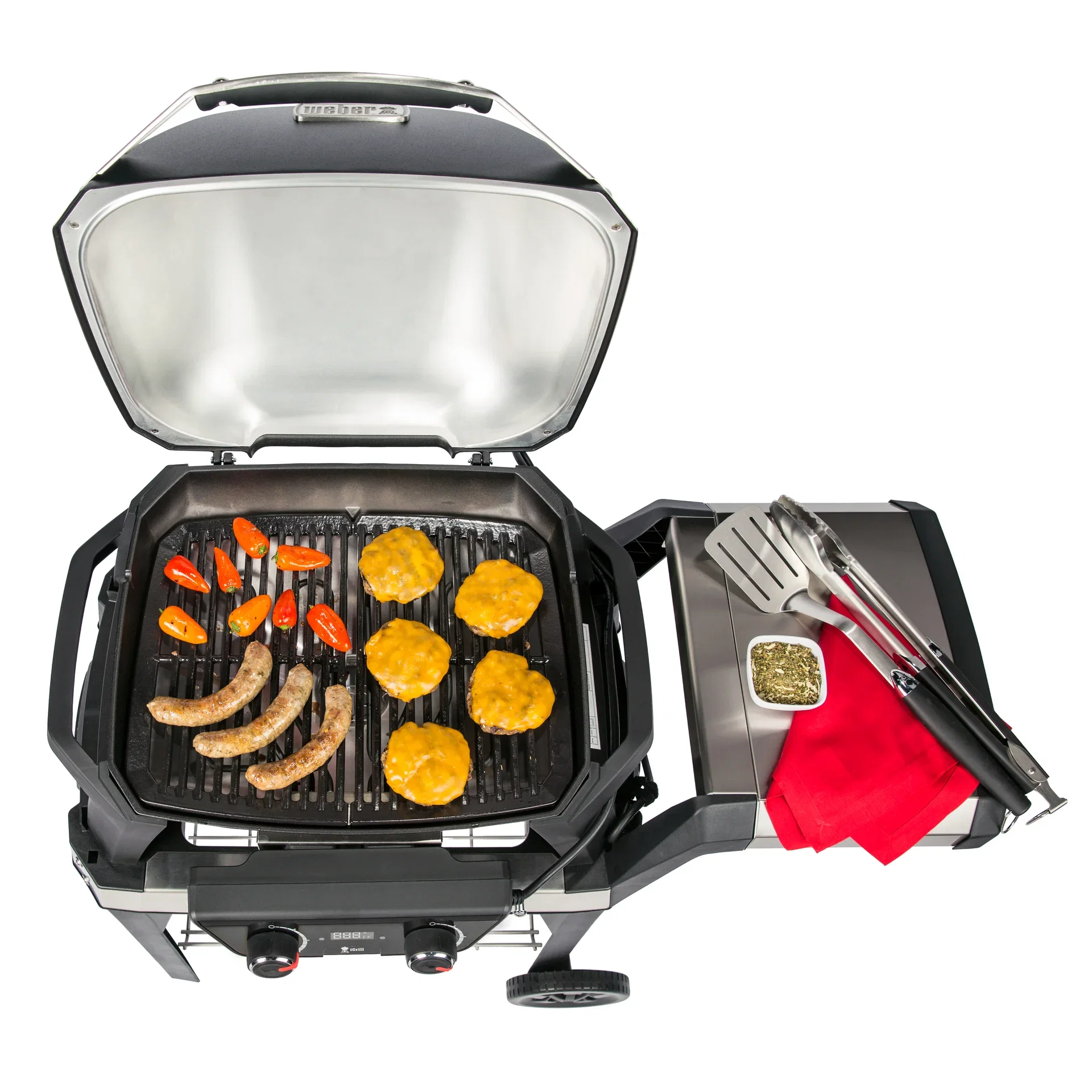 Weber Elektrisk Grill Pulse 2000 m/vogn Lengde 112 cm