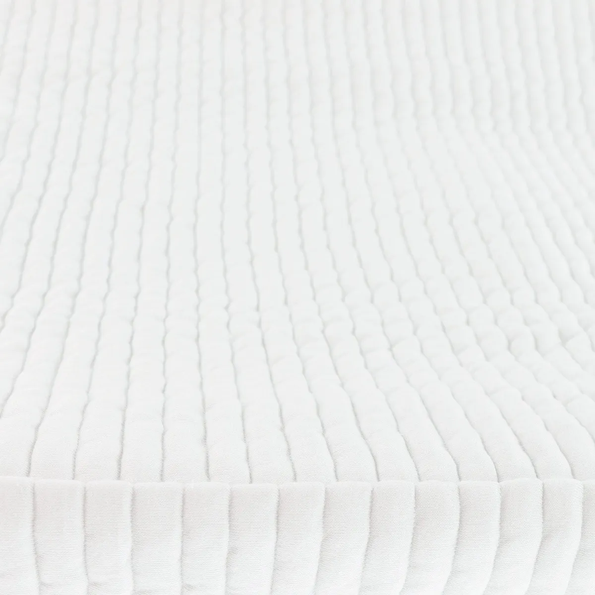 Origami Maison Drap Contour pour Lit de Bébé - Côtelé Ivoire