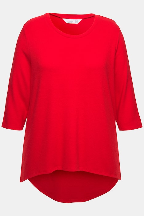 Pullover, A-Linie, gerundeter Saum, 3/4-Ärmel