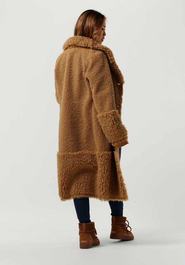 BEAUMONT bruine beaumont teddy jas lammy reversible coat
