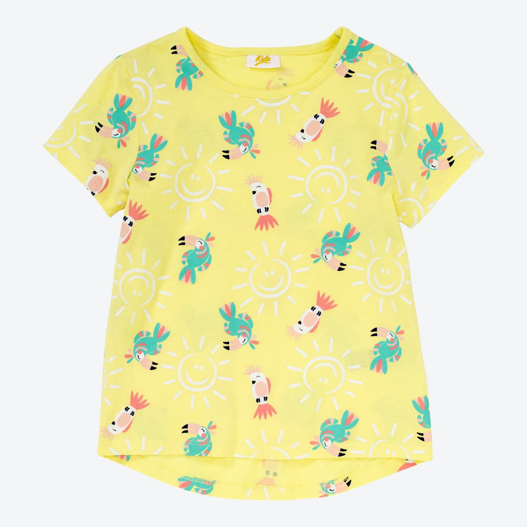Mädchen-T-Shirt mit fröhlichem Muster