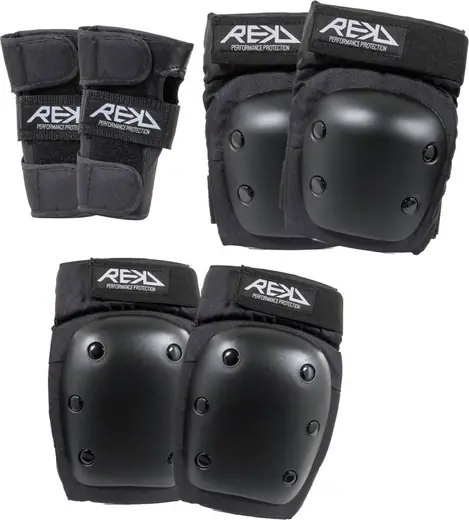 REKD Heavy Duty Beskyttelsessæt 3-Pak - Sæt | SkatePro