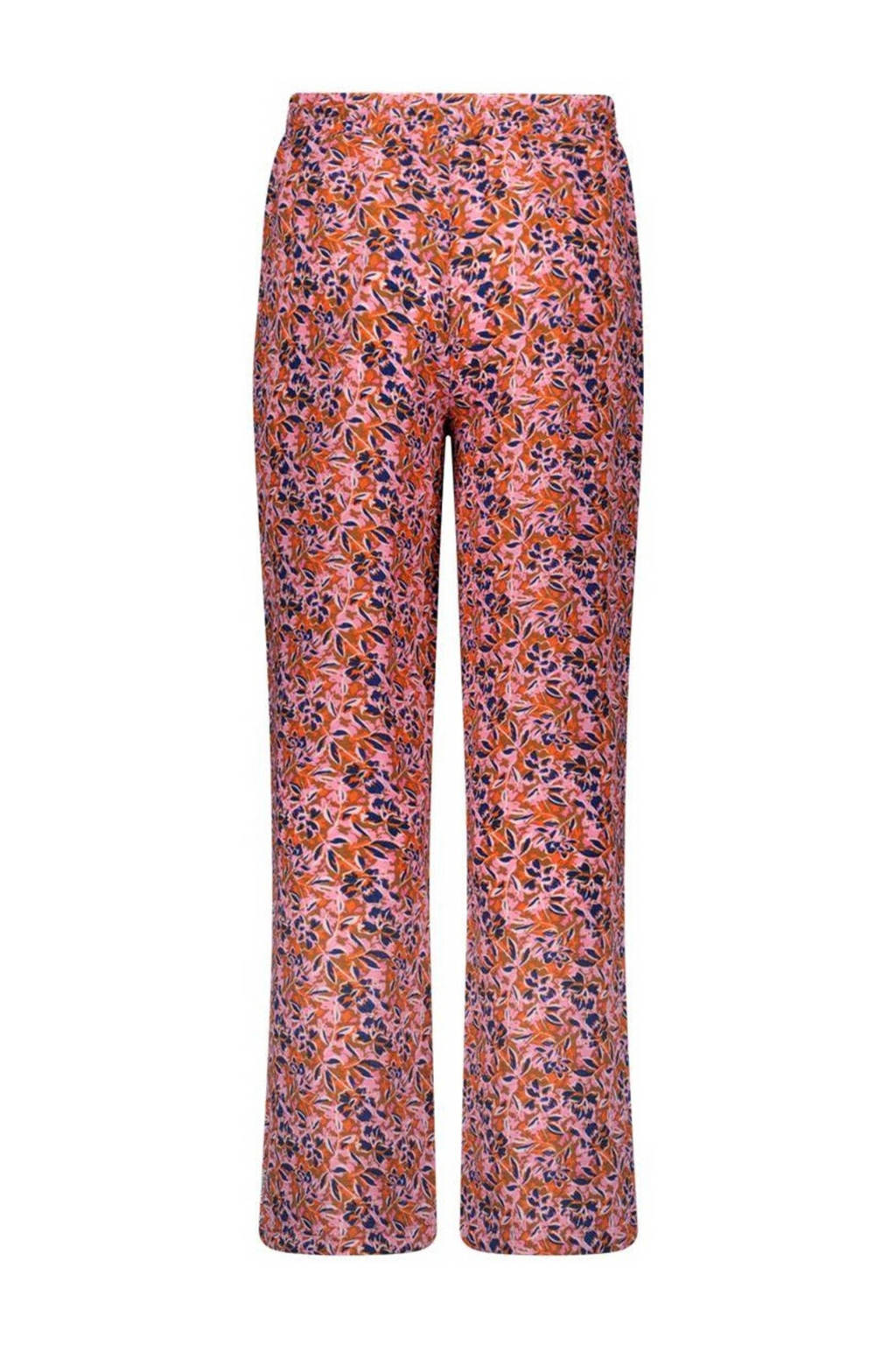 B.Nosy gebloemde high waist straight fit broek 902 stunning ao