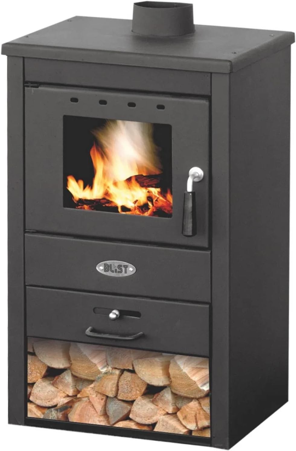 Holzofen, 9 kW, Anthrazit – Blist, B1