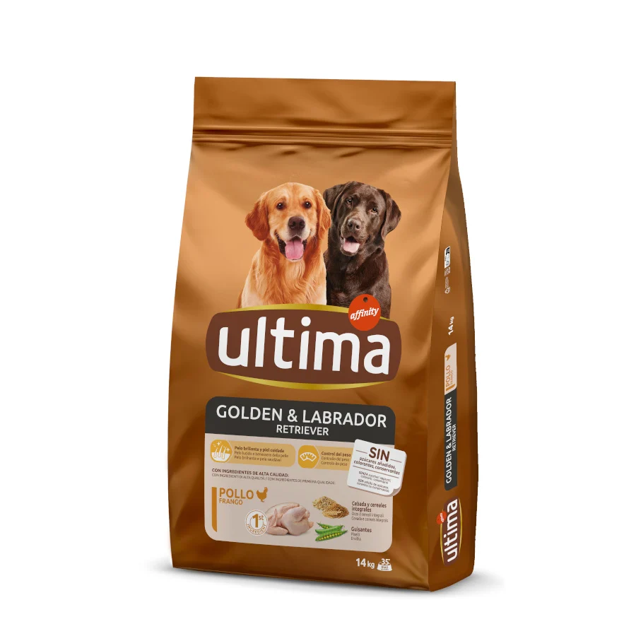 Ração para cães Affinity Ultima Golden & Labrador Retriever sabor frango