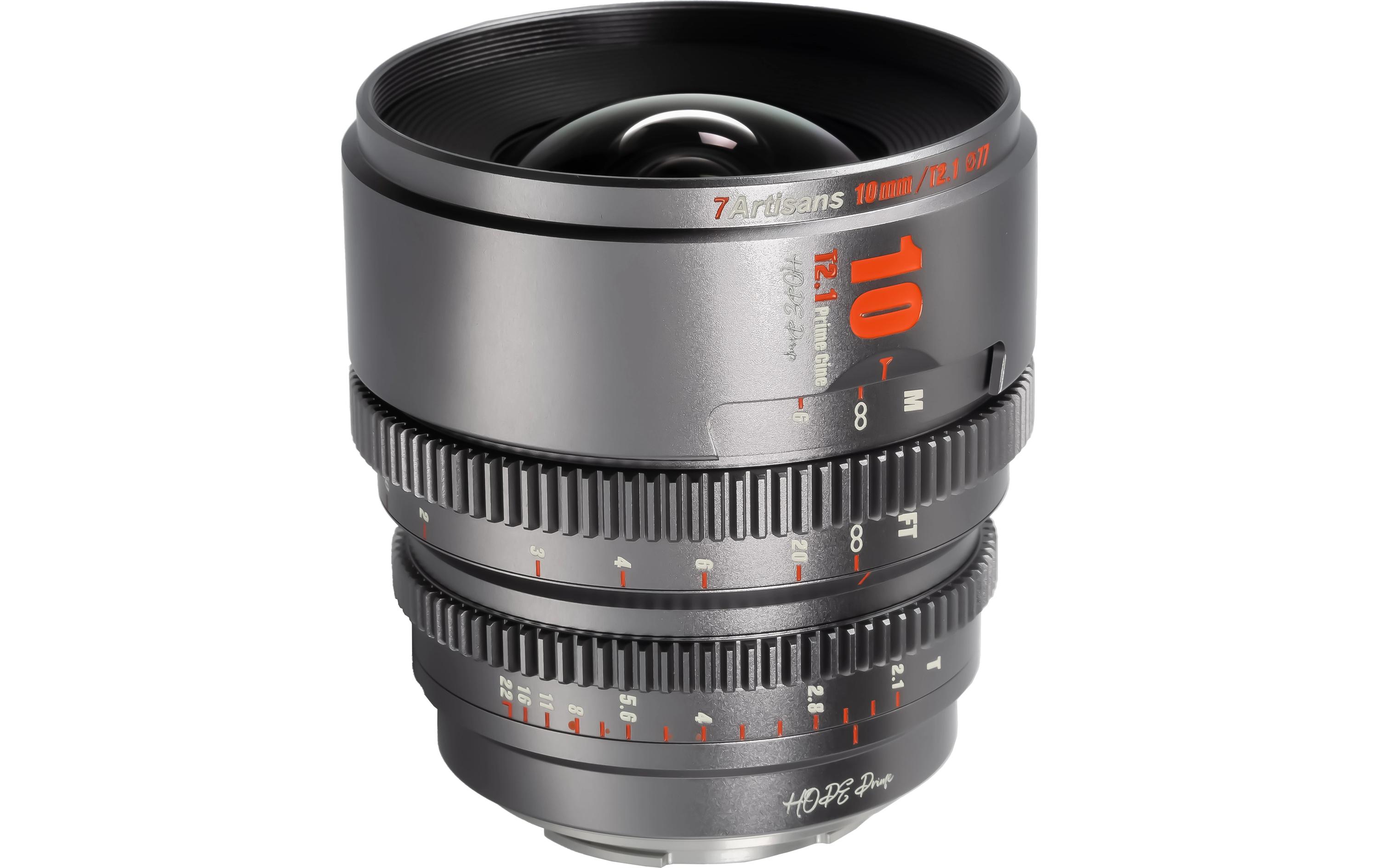 Festbrennweite 10mm T/2.1 – Fujifilm X-Mount<br>Kompaktes, leichtes Objektiv für Kameras mit Super35-Sensoren