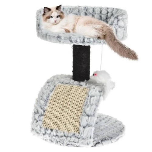 Arranhador para Gatos Pets Collection com Suporte, Cinza