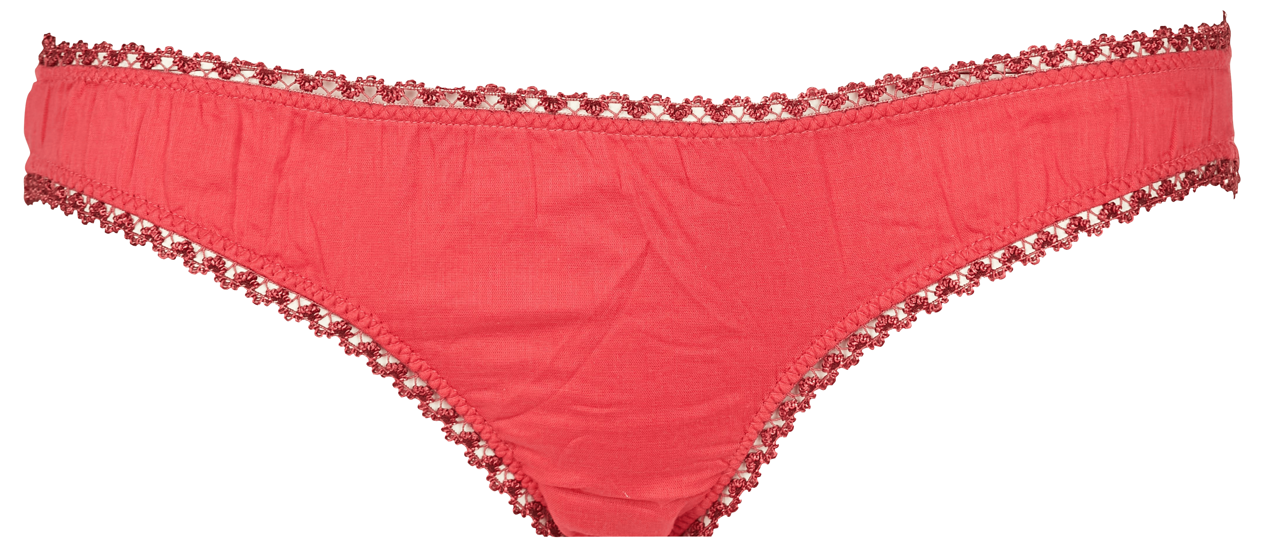 SACRE COEUR - Coffret de culottes en voile de coton biologique | Rouge