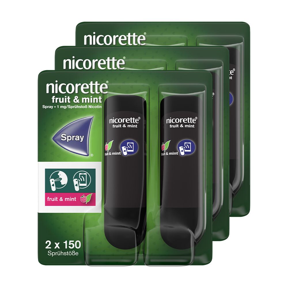 nicorette®  fruit & mint Spray- Jetzt 20% Rabatt sichern*