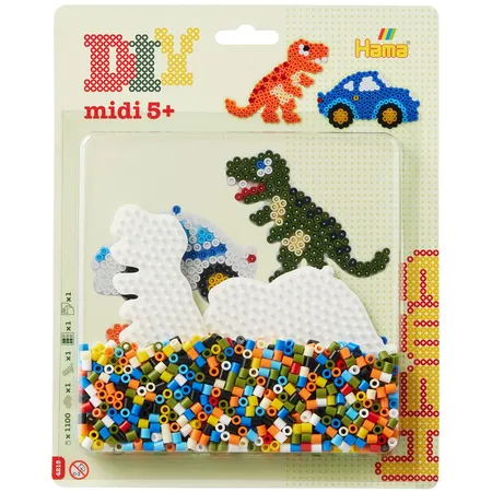 Hama Bügelperlen Große Blister-Packung Dino