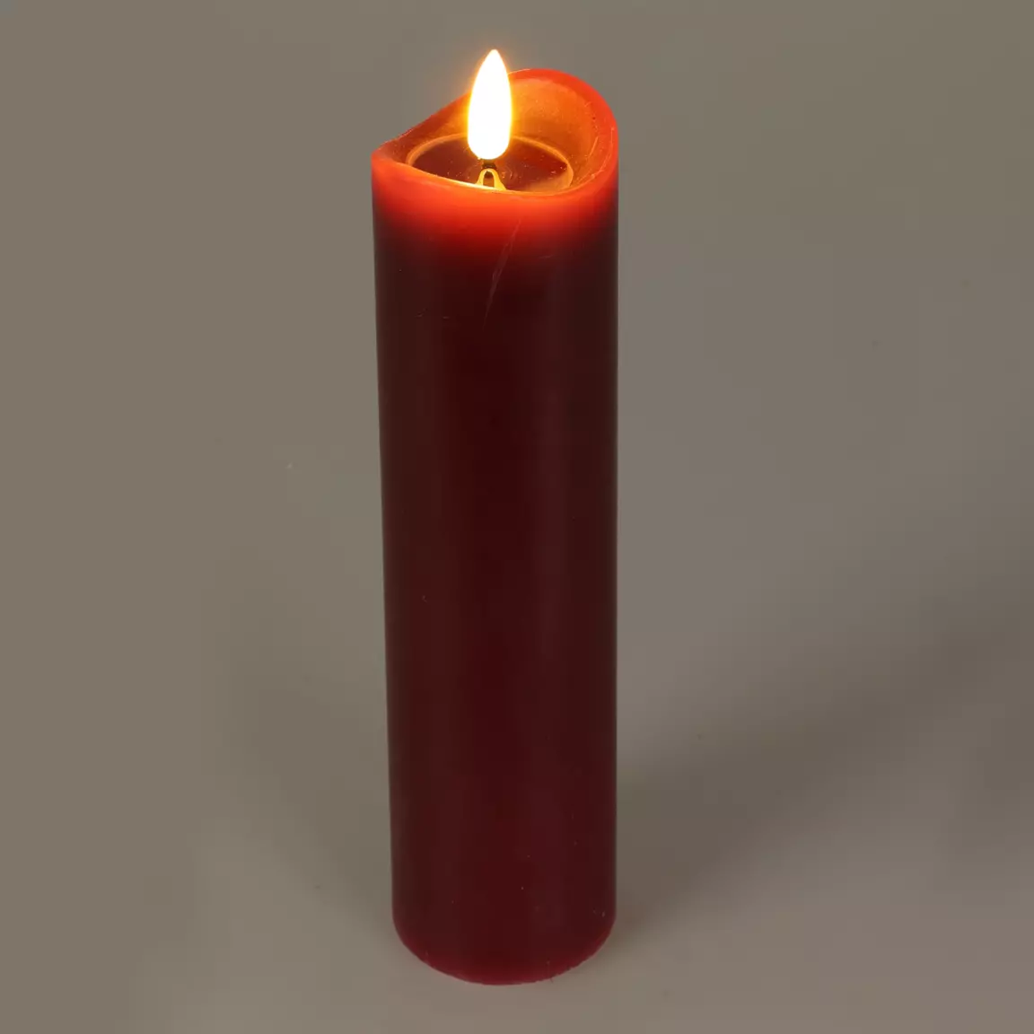Bougie à piles LED (H20 cm) Axelle Rouge