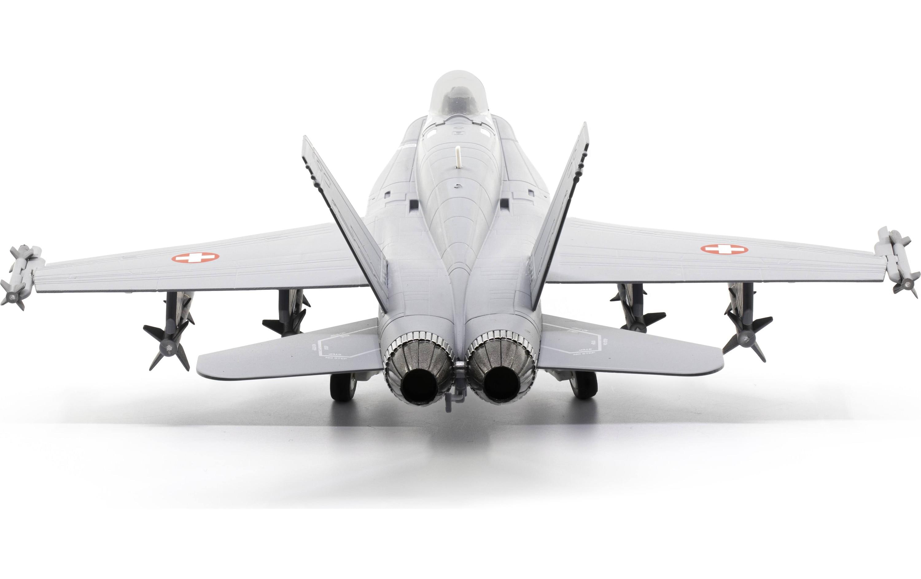F/A-18C Hornet J-5001 1:72F/A-18C Hornet J-5001 ? Erstes Schweizer Kampfjet-Modell mit einzigartiger Nose-Art