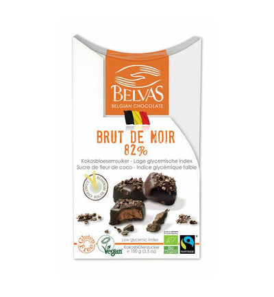 Belvas Brut de noir 82% bio (100 gr)