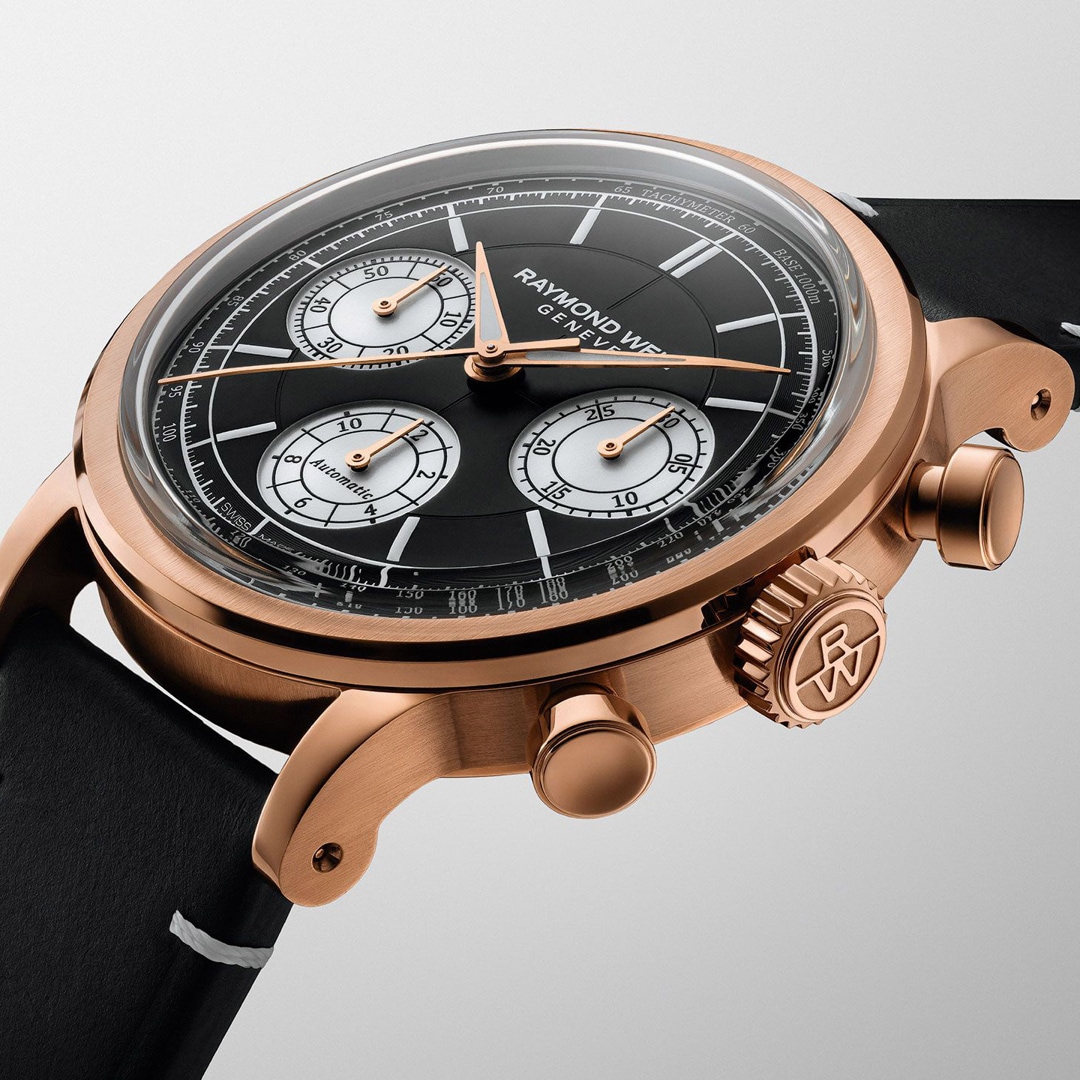 Raymond Weil Millesime Chronograph Schwarz / Rosé Ø 39.5mm