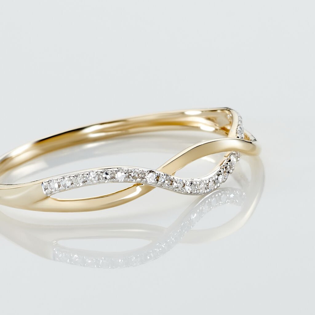 Bague Nucia Or Jaune Diamant