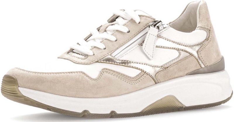 Gabor - Rollingsoft - Sneakers - Weiss/Oak/Puder