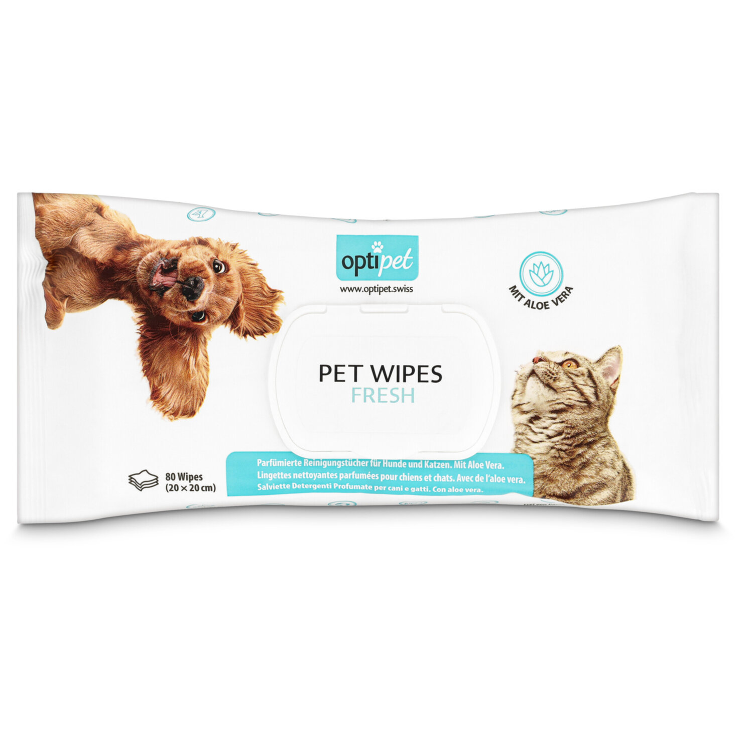 Optipet Pet Wipes Reinigungstücher 80 Stück