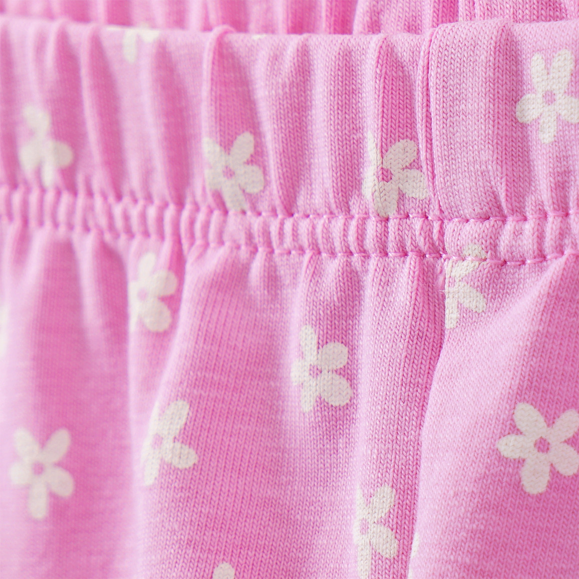 Topolino Mädchen Capri-Leggings mit Allover-Print rosa / weiss