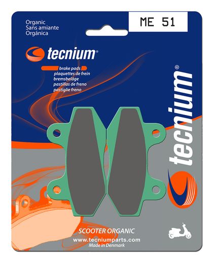 Plaquettes de freins Tecnium Scooter organique - ME51