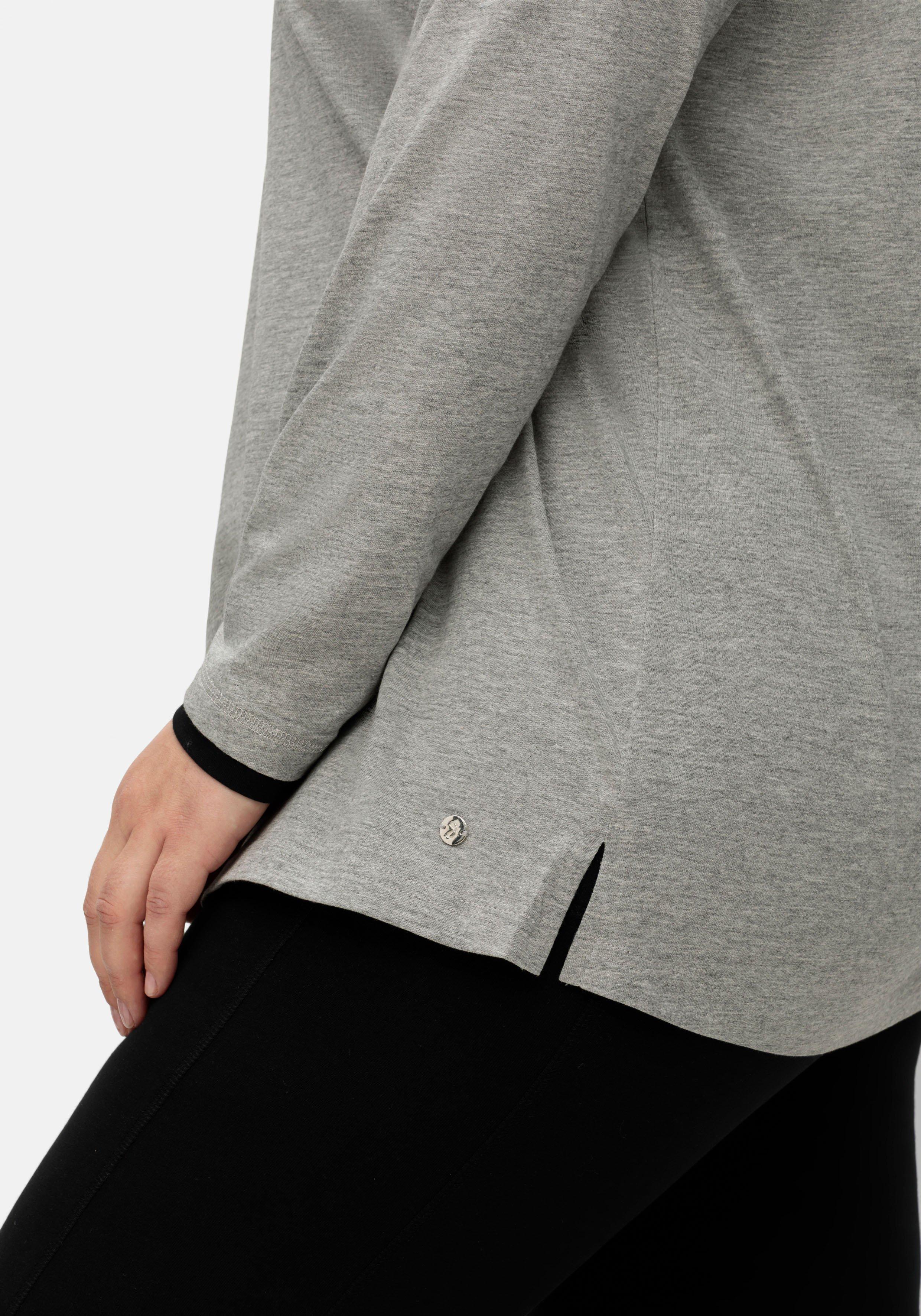 Jerseyshirt mit Rundhals und Falte im Rücken