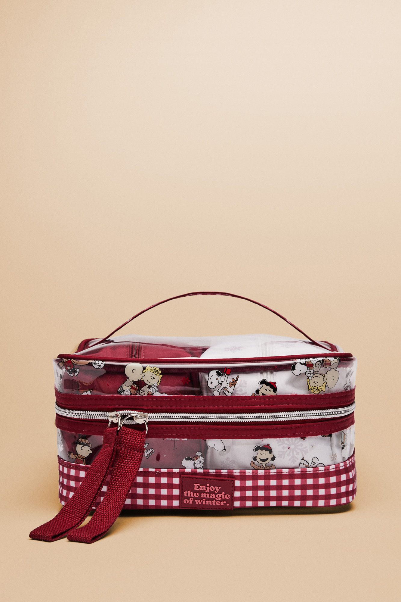 Conjunto de 3 nécessaires Snoopy Vichy