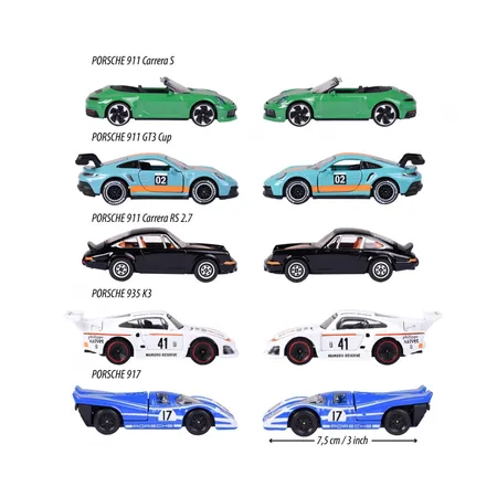 Majorette Porsche Motorsport 5 Pieces Giftpack