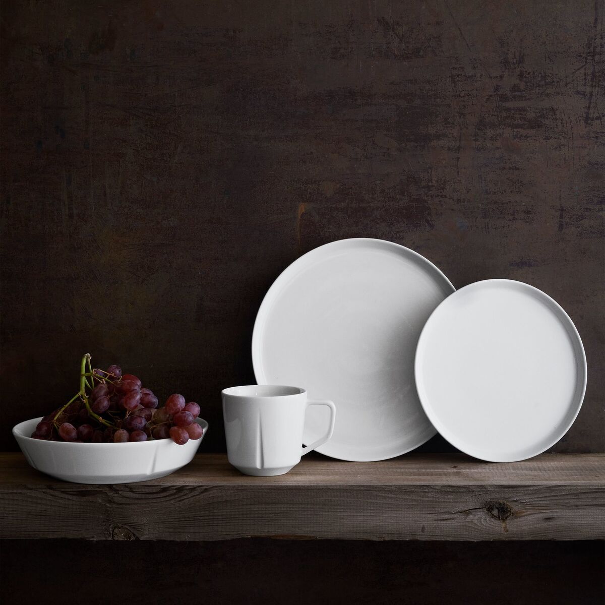 Grand Cru Essentials tallerken 20,5 cm, hvit, 4 stk
