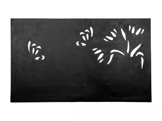 Tapis en caoutchouc avec finition cuivre noir 45x75