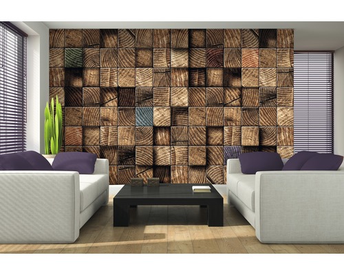 Vliesbehang 3163 VEXXL Hout 3-delige set 312 x 219 cm