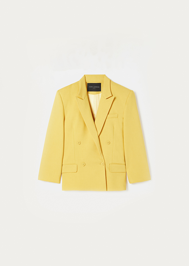 Veste Victoriajaune en tissu flammé