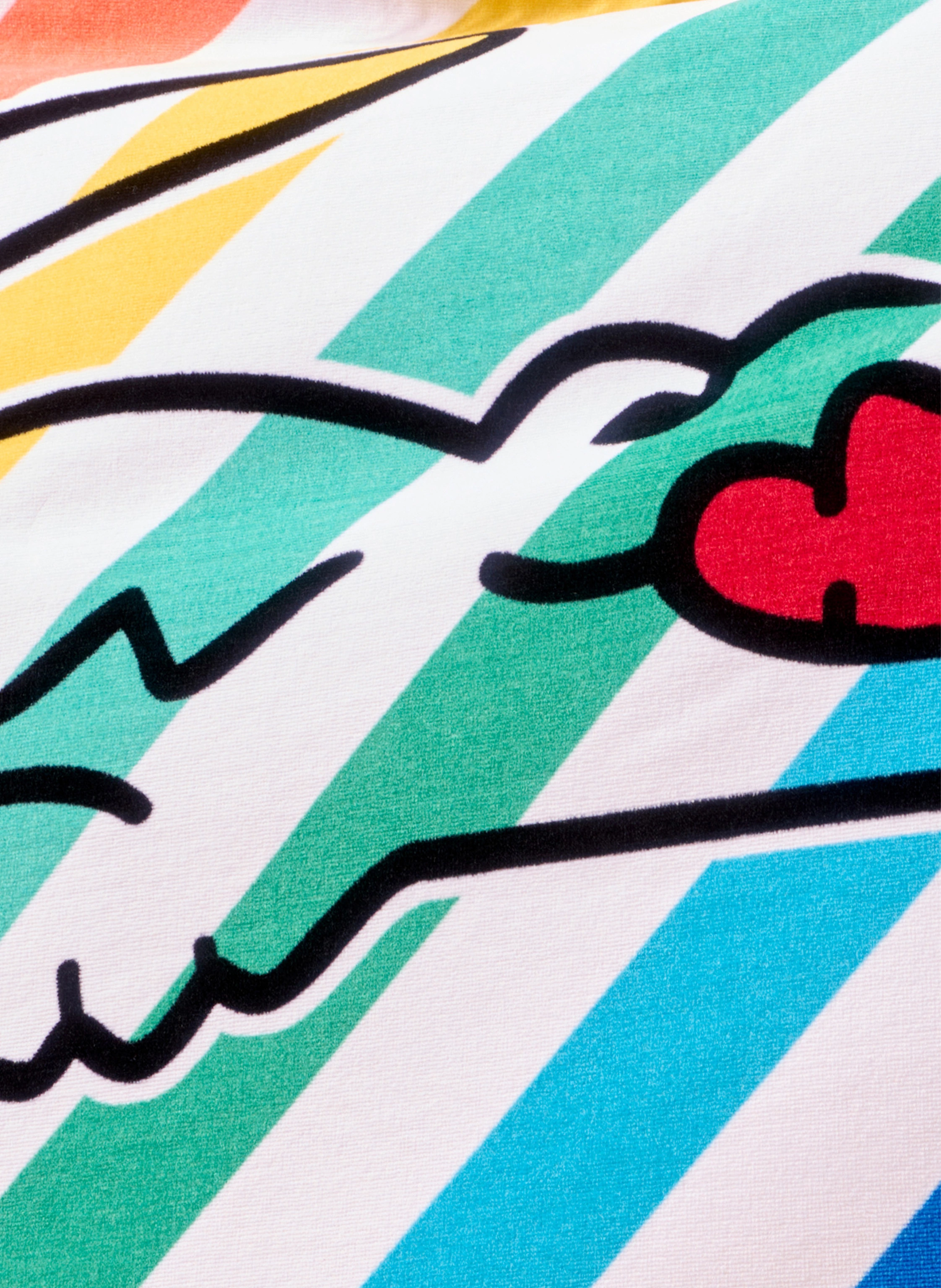LACOSTE Strandhandtuch LRAINBOW STRANDTUCH