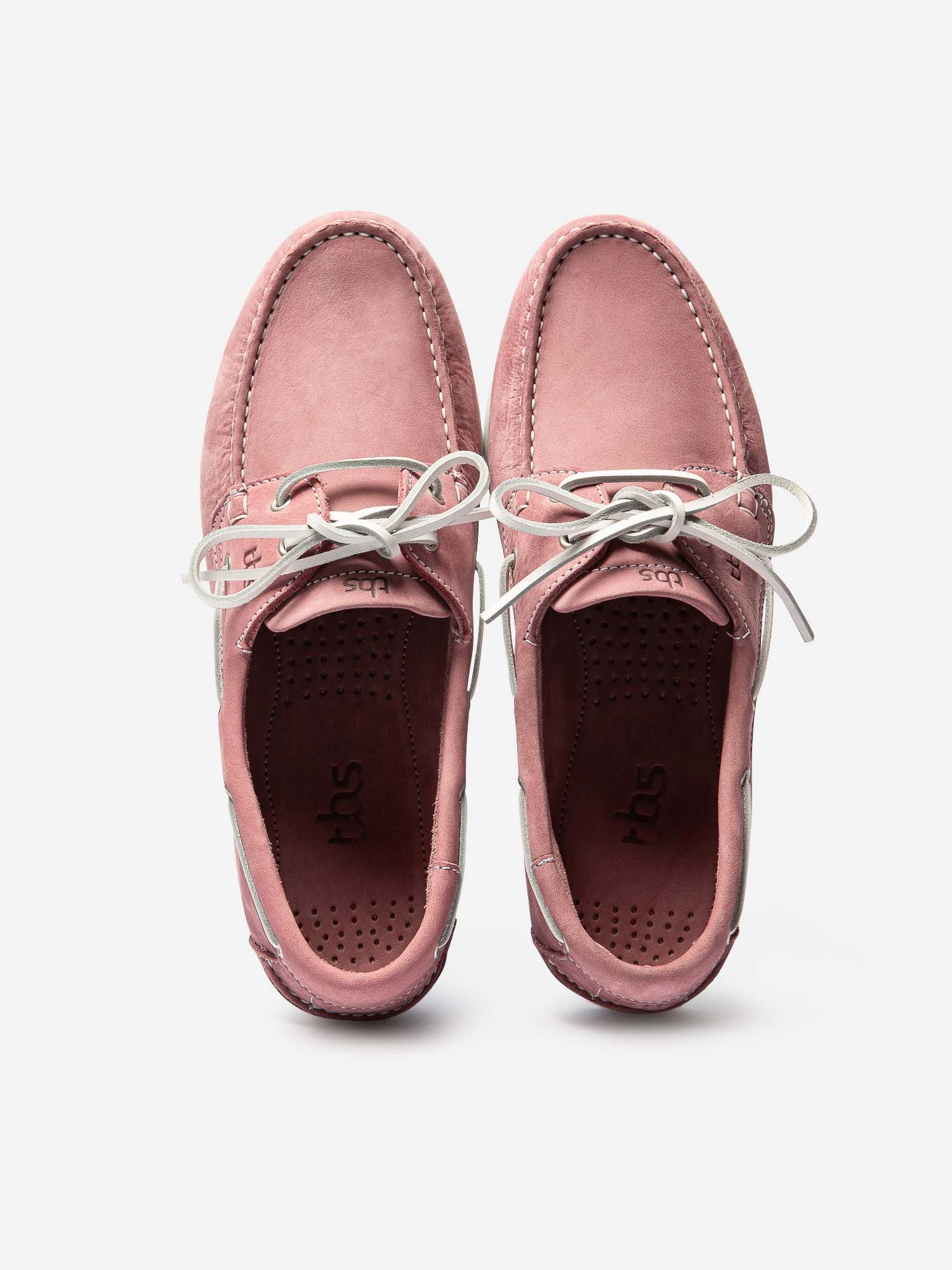 Chaussures Bateau Homme Cuir Rose