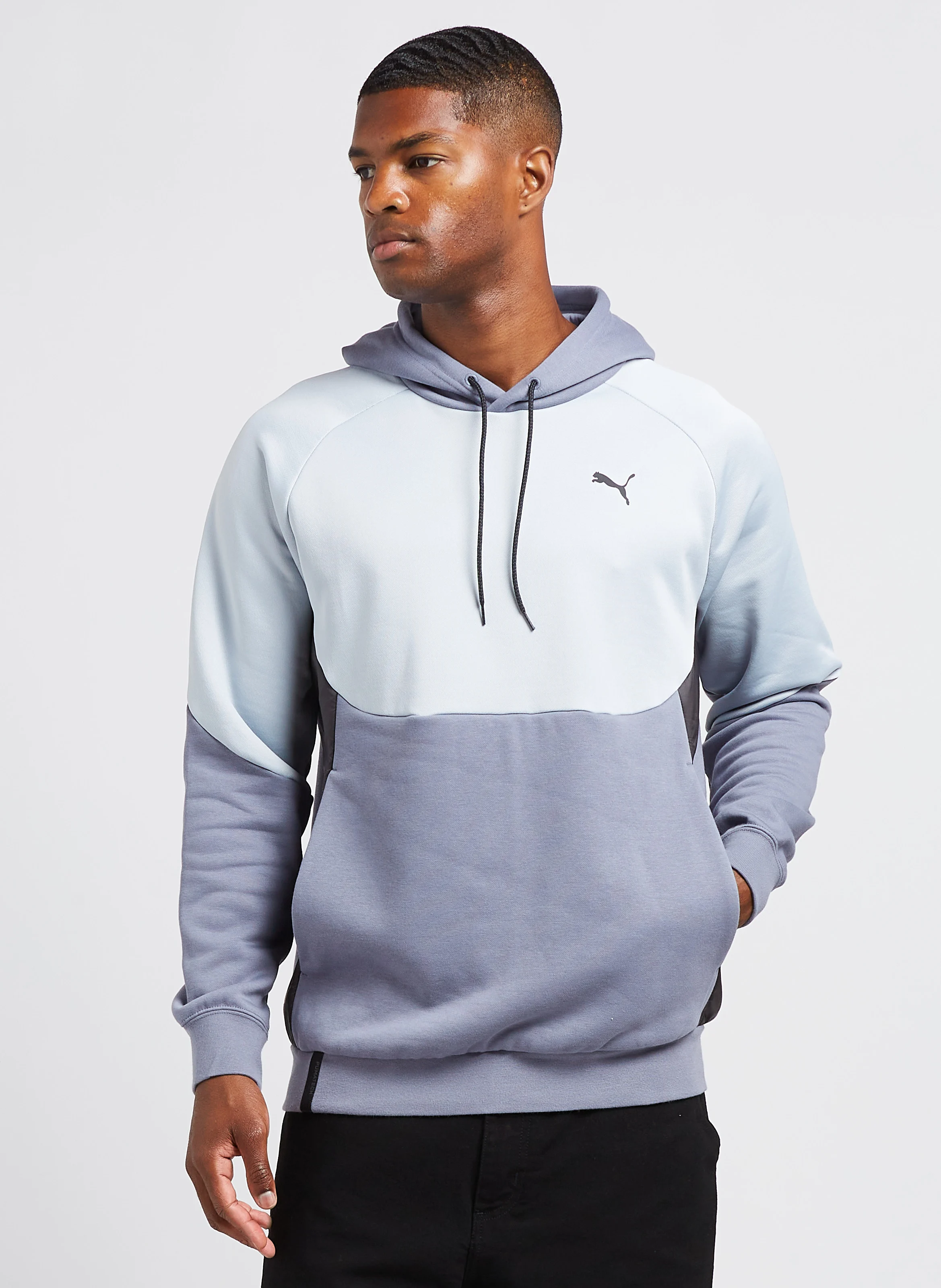 FD TECH HDY FL - Sweat à capuche regular-fit en coton mélangé | Gris