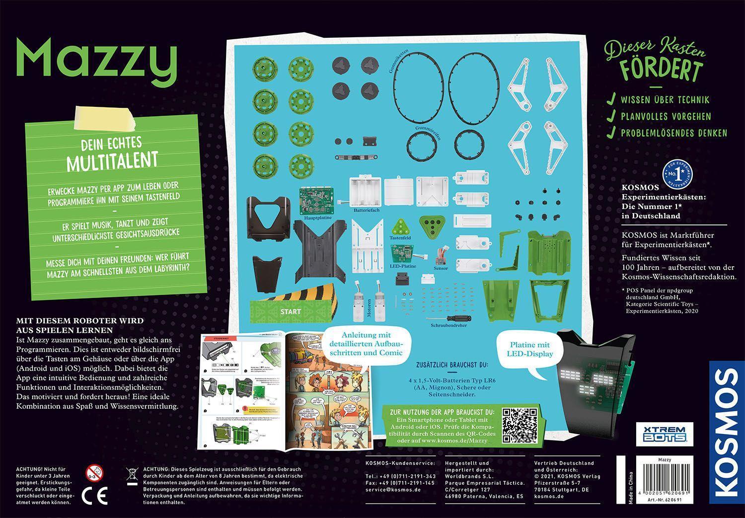 Experimentierkasten Mazzy – Dein smarter App-Roboter