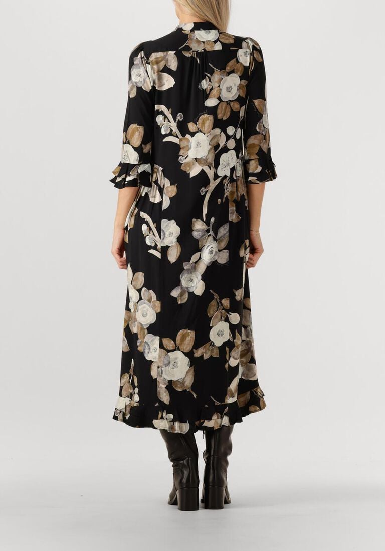 zwarte dea kudibal maxi jurk rosanna