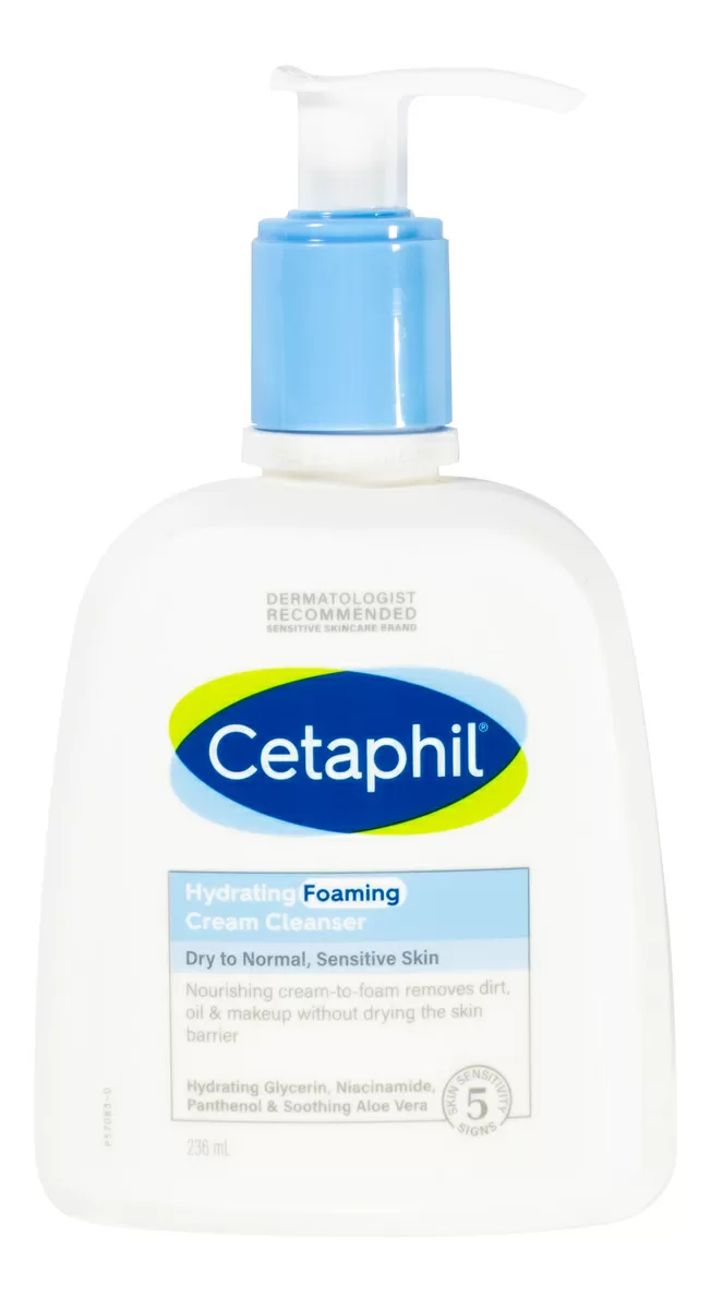 Cetaphil Hydrating Foaming Cream Cleanser - 236 ml.