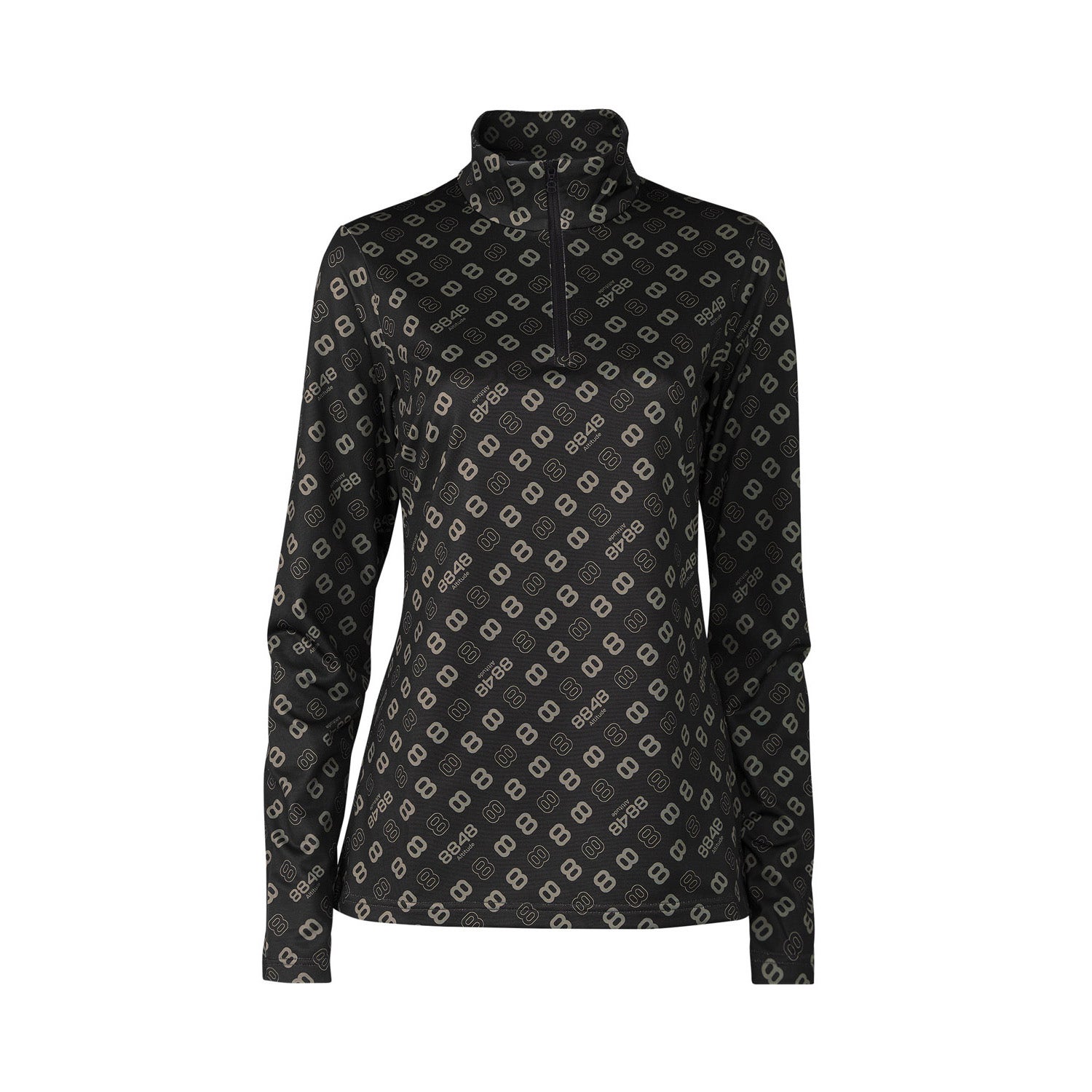 8848  Monogram W 1/2 Zip
