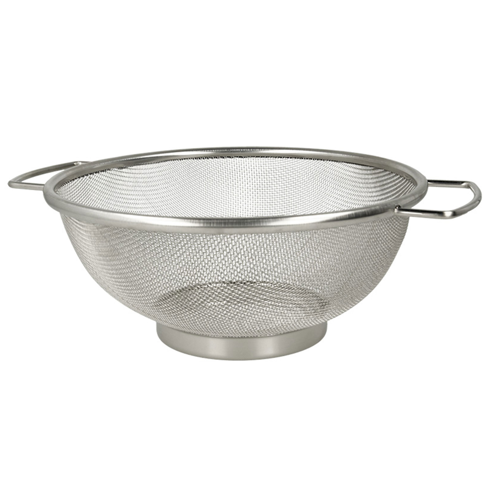 Standsieb - silber - 2 Griffe - 20 cm
