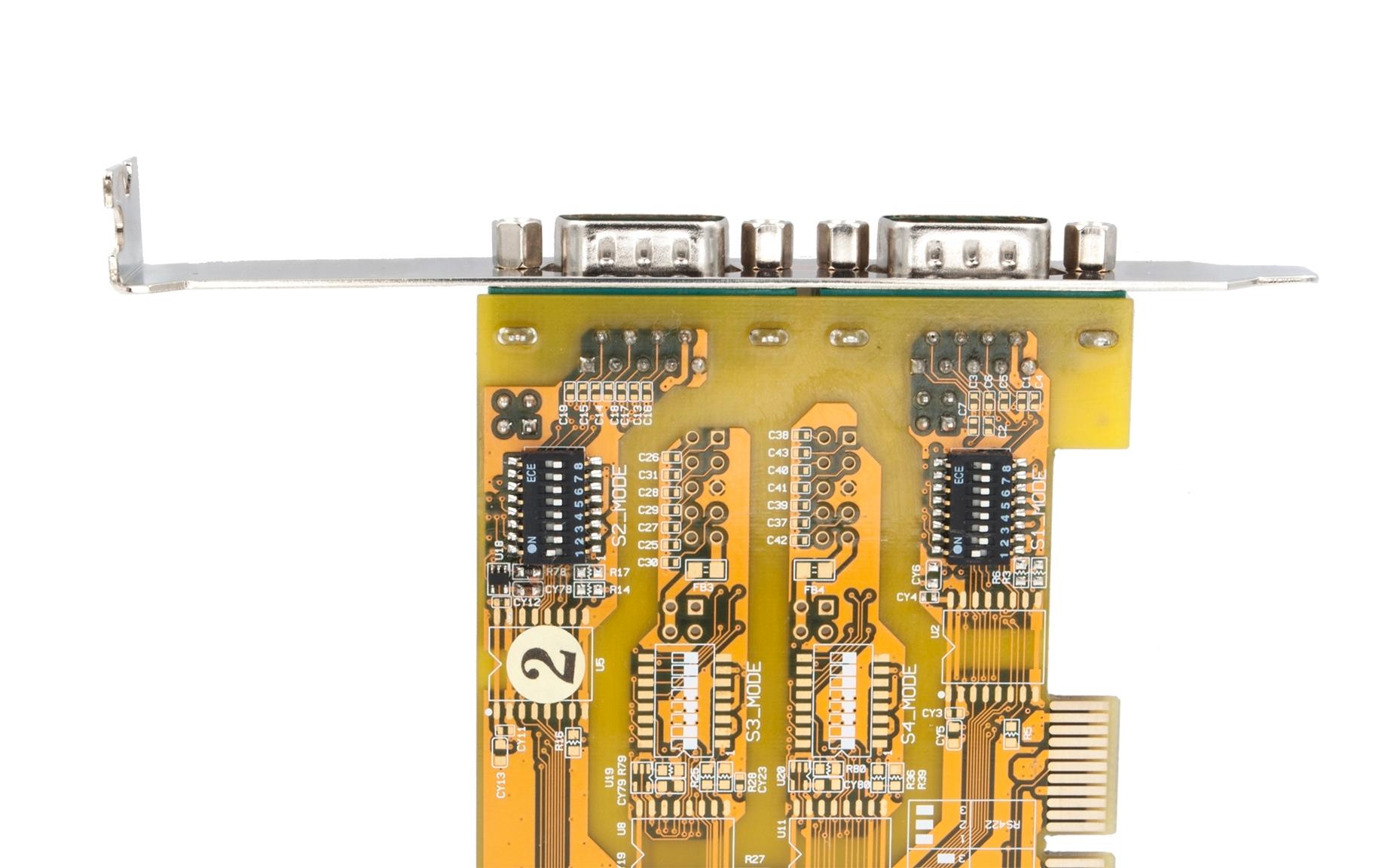 PCI-Karte 2x RS-232/422/485PCI-Schnittstellenkarte mit seriellen Anschlüssen
