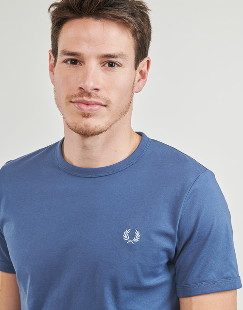 Fred Perry - RINGER T-SHIRT - Bleu