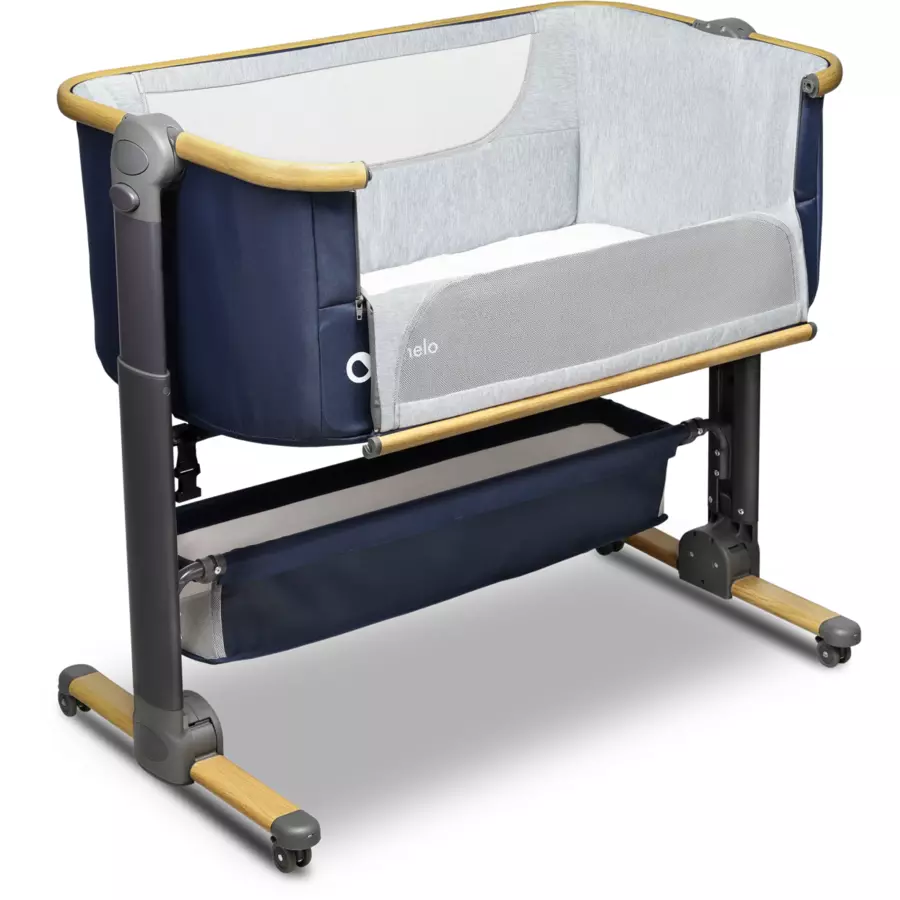 lionelo Beistellbett Timon Navy Blue