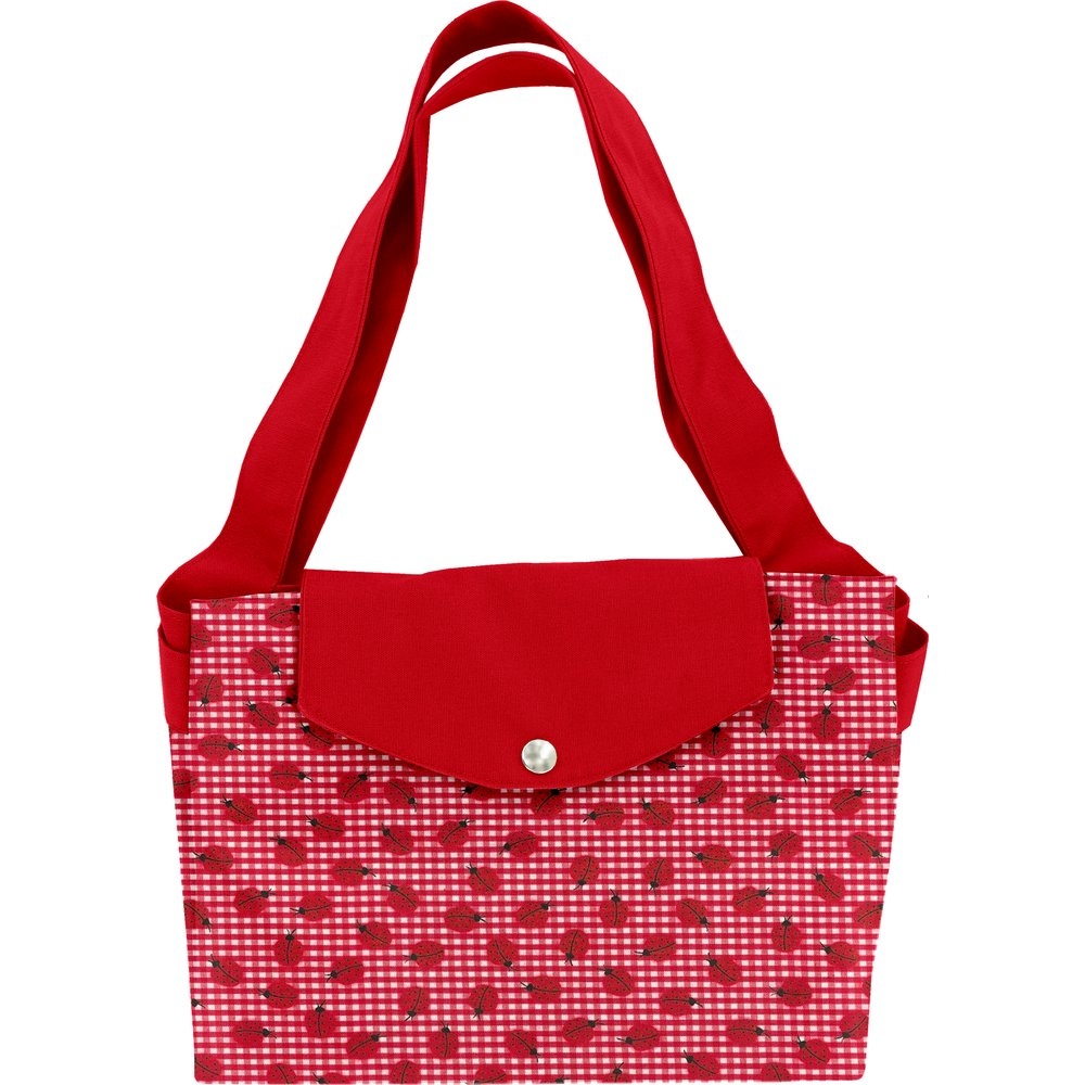 Grand Sac Cabas En Tissu Vichy Coccinelle