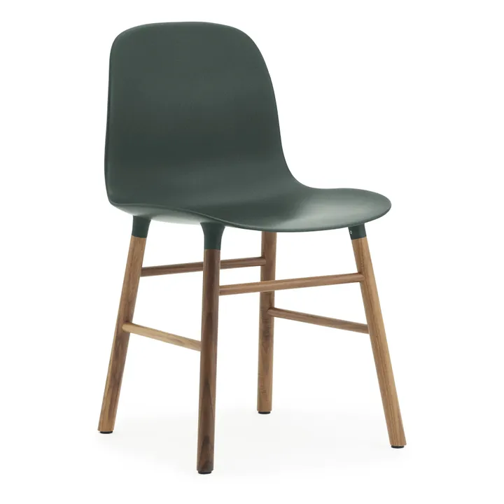 Normann Copenhagen Chaise Form en noyer | Vert